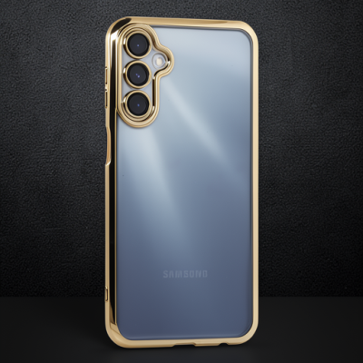 Samsung Galaxy A55 5g Kılıf Razer Lensli Silikon - Gold