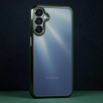 Samsung Galaxy A55 5g Kılıf Razer Lensli Silikon - Yeşil