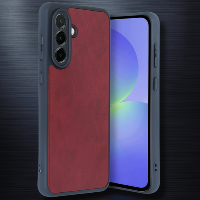 Samsung Galaxy A56 Kılıf Aras Deri Kapak - Bordo