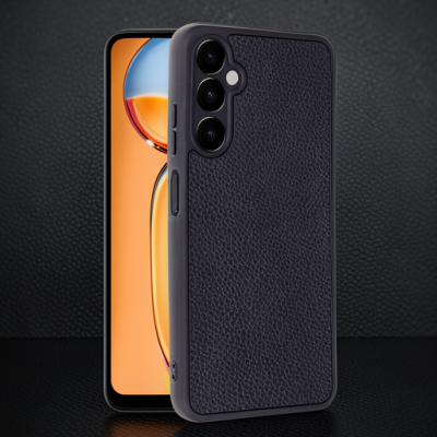 Samsung Galaxy A56 Kılıf Aras Deri Kapak - Siyah