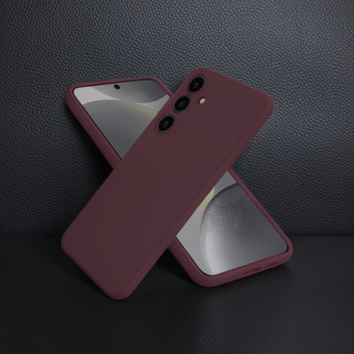 Samsung Galaxy A56 Kılıf First Silikon - Mürdüm