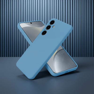 Samsung Galaxy A56 Kılıf Nano İçi Kadife Silikon - Mavi