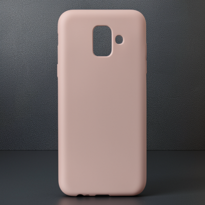 Samsung Galaxy A6 2018 Kılıf First Silikon - Rose Gold