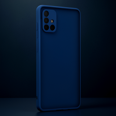 Samsung Galaxy A71 Kılıf Montreal Silikon Kapak - Lacivert
