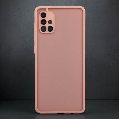 Samsung Galaxy A71 Kılıf Montreal Silikon Kapak - Pembe