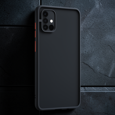 Samsung Galaxy A71 Kılıf Montreal Silikon Kapak - Siyah