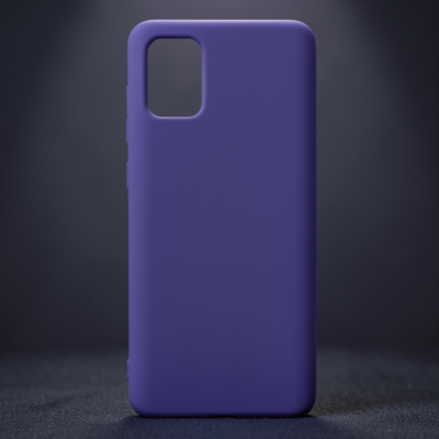 Samsung Galaxy A71 Kılıf Nano İçi Kadife Silikon - Mor