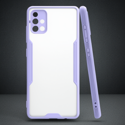 Samsung Galaxy A71 Kılıf Platin Silikon - Lila