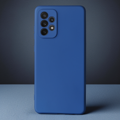 Samsung Galaxy A72 Kılıf First Silikon - Mavi