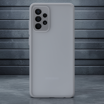 Samsung Galaxy A72 Kılıf Montreal Silikon Kapak - Gri
