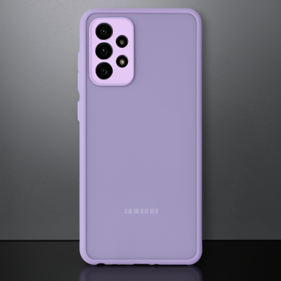 Samsung Galaxy A72 Kılıf Montreal Silikon Kapak - Mor