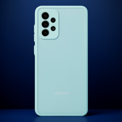 Samsung Galaxy A72 Kılıf Montreal Silikon Kapak - Turkuaz