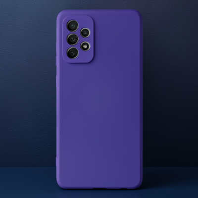 Samsung Galaxy A72 Kılıf Nano İçi Kadife Silikon - Mor