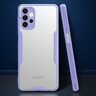 Samsung Galaxy A72 Kılıf Platin Silikon - Lila