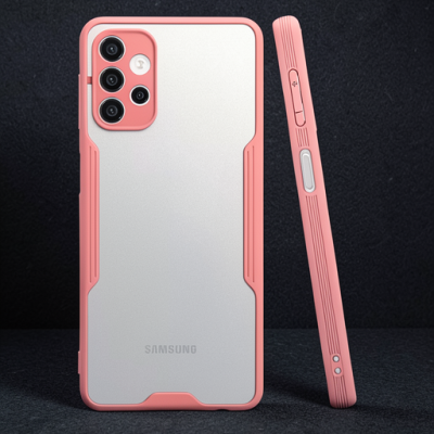 Samsung Galaxy A72 Kılıf Platin Silikon - Pembe