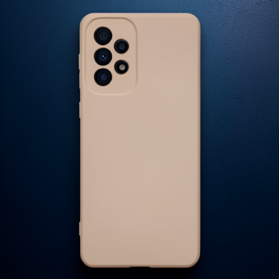 Samsung Galaxy A73 5g Kılıf Nano İçi Kadife Silikon - Pudra