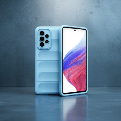 Samsung Galaxy A73 5g Kılıf Optimum Silikon - Sky Blue