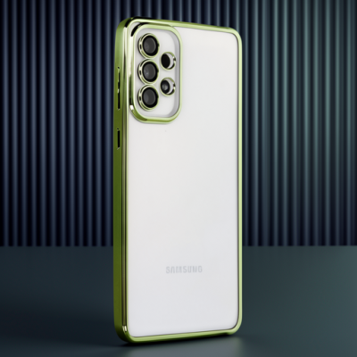 Samsung Galaxy A73 5g Kılıf Razer Lensli Silikon - Yeşil