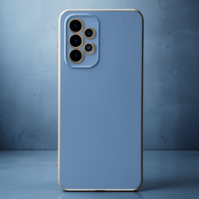 Samsung Galaxy A73 5g Kılıf Volet Silikon - Mavi