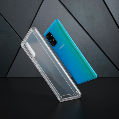 Samsung Galaxy A91 / S10 Lite Kılıf Lüx Şeffaf Silikon
