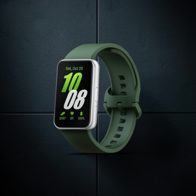 Samsung Galaxy Fit 3 Klasik Kordon - Haki Yeşil