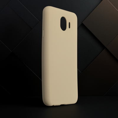 Samsung Galaxy J4 Kılıf First Silikon - Gold