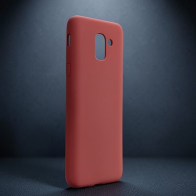 Samsung Galaxy J6 Kılıf First Silikon - Bordo