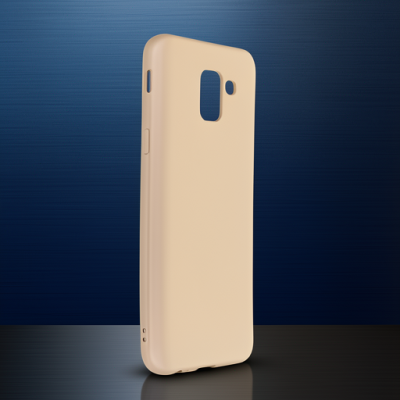 Samsung Galaxy J6 Kılıf First Silikon - Gold