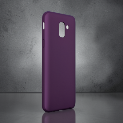 Samsung Galaxy J6 Kılıf First Silikon - Mürdüm