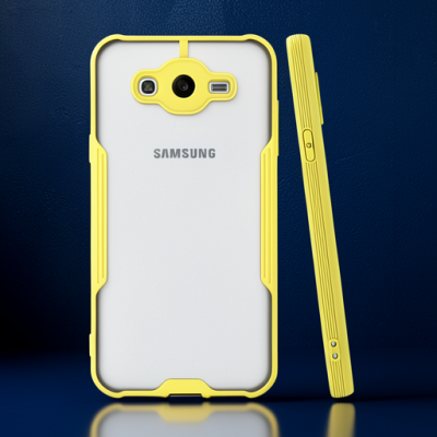 Samsung Galaxy J7 Kılıf Platin Silikon - Sarı
