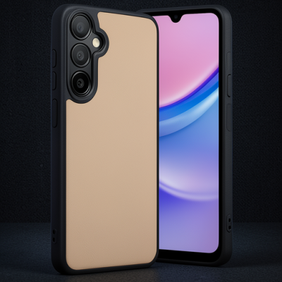 Samsung Galaxy M15 Kılıf Aras Deri Kapak - Pudra