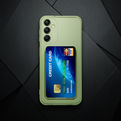 Samsung Galaxy M15 Kılıf Kart Şeffaf Silikon - Şeffaf