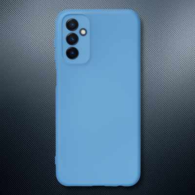 Samsung Galaxy M23 Kılıf Nano İçi Kadife Silikon - Mavi
