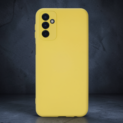 Samsung Galaxy M23 Kılıf Nano İçi Kadife Silikon - Sarı