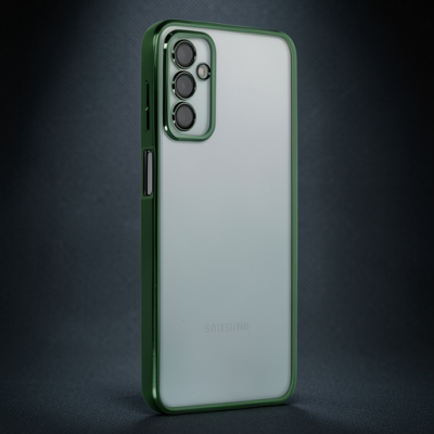 Samsung Galaxy M23 Kılıf Razer Lensli Silikon - Yeşil