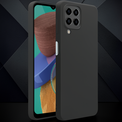 Samsung Galaxy M33 Kılıf First Silikon - Siyah