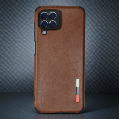 Samsung Galaxy M33 Kılıf Loop Deri Silikon - Kahverengi