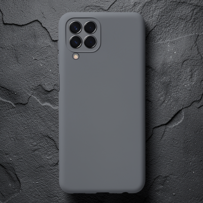 Samsung Galaxy M33 Kılıf Nano İçi Kadife Silikon - Gri