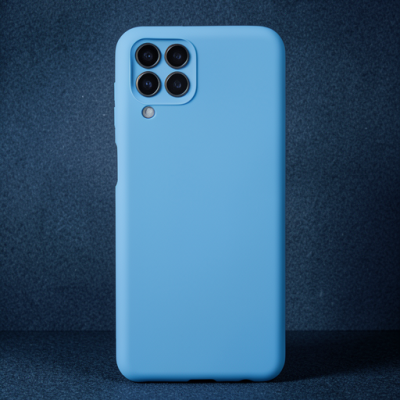 Samsung Galaxy M33 Kılıf Nano İçi Kadife Silikon - Mavi