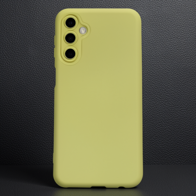 Samsung Galaxy M34 5g Kılıf Nano İçi Kadife Silikon - Sarı