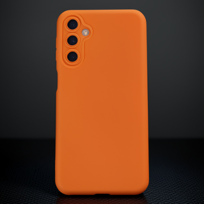 Samsung Galaxy M34 5g Kılıf Nano İçi Kadife Silikon - Turuncu