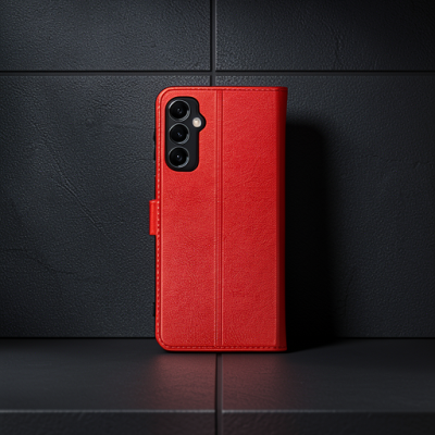Samsung Galaxy M34 5g Kılıf Trend S Plus Kapaklı Kılıf - Kırmızı