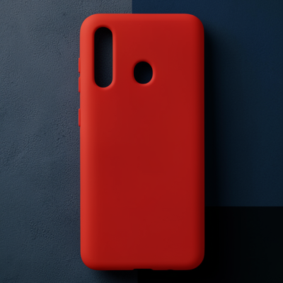 Samsung Galaxy M40 Kılıf Nano İçi Kadife Silikon - Kırmızı