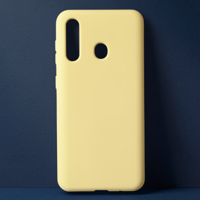 Samsung Galaxy M40 Kılıf Nano İçi Kadife Silikon - Sarı