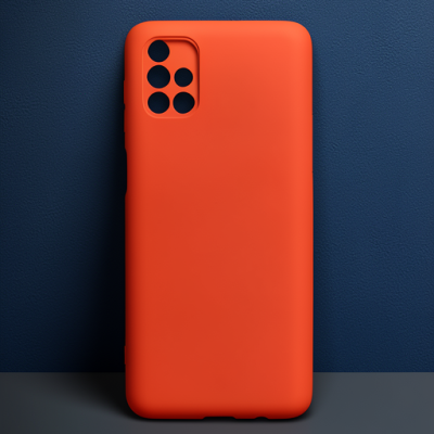 Samsung Galaxy M51 Kılıf First Silikon - Bordo