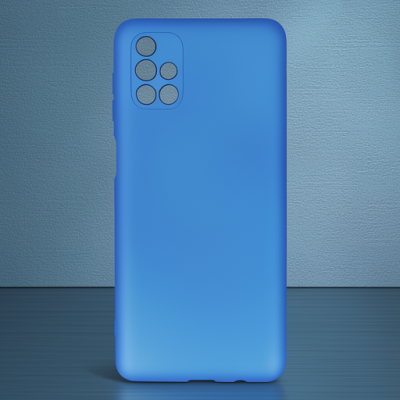 Samsung Galaxy M51 Kılıf First Silikon - Mavi