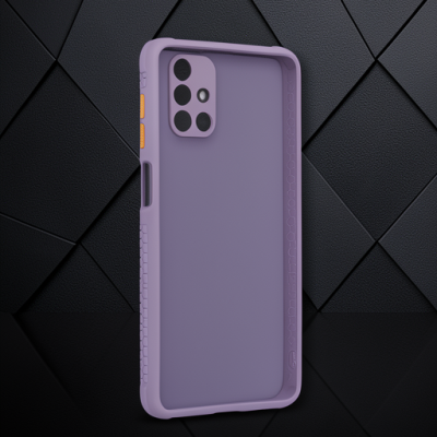 Samsung Galaxy M51 Kılıf Miami Şeffaf Silikon - Açık Mor