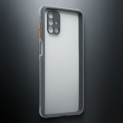 Samsung Galaxy M51 Kılıf Miami Şeffaf Silikon - Gri