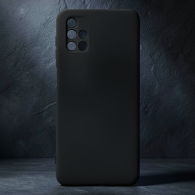 Samsung Galaxy M51 Kılıf Nano İçi Kadife Silikon - Siyah