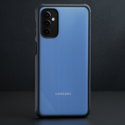 Samsung Galaxy M52 5g Kılıf Miami Şeffaf Silikon - Siyah